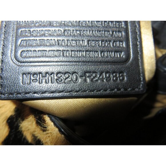 Coach 2013 Park Haircalf Ocelot Flap Limited Edition Leather Satchel & Dustbag - Picture 9 of 15